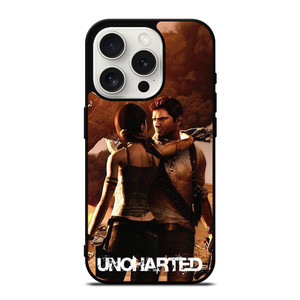 NATHAN DRAKE LARA CROFT UNCHARTED iPhone 15 Pro Case Cover NATHAN DRAKE LARA CROFT UNCHARTED iPhone 15 Pro Case Cover