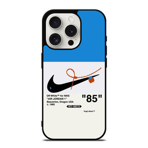 NIKE AIR JORDAN 1OFF WHITE BLUE iPhone 15 Pro Case Cover NIKE AIR JORDAN 1OFF WHITE BLUE iPhone 15 Pro Case Cover