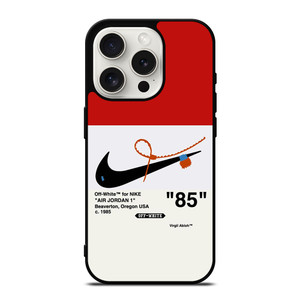 NIKE AIR JORDAN 1OFF WHITE RED iPhone 15 Pro Case Cover NIKE AIR JORDAN 1OFF WHITE RED iPhone 15 Pro Case Cover
