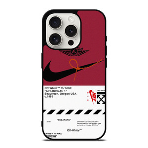 NIKE SWOOSH AIR JORDAN OFF WHITE iPhone 15 Pro Case Cover NIKE SWOOSH AIR JORDAN OFF WHITE iPhone 15 Pro Case Cover