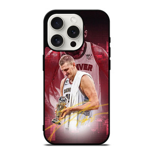 NIKOLA JOKIC DENVER NUGGETS CHAMPIONS iPhone 15 Pro Case Cover NIKOLA JOKIC DENVER NUGGETS CHAMPIONS iPhone 15 Pro Case Cover
