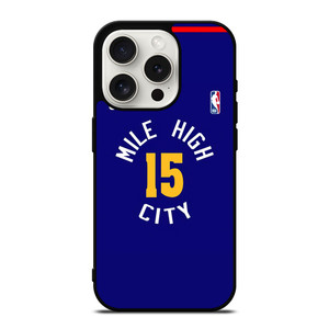 NIKOLA JOKIC MILE HIGH CITY BASKETBALL iPhone 15 Pro Case Cover NIKOLA JOKIC MILE HIGH CITY BASKETBALL iPhone 15 Pro Case Cover