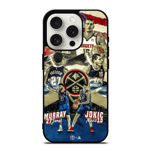 NIKOLA JOKIC X JAMAL MURRAY DENVER NUGGETS iPhone 15 Pro Case Cover NIKOLA JOKIC X JAMAL MURRAY DENVER NUGGETS iPhone 15 Pro Case Cover