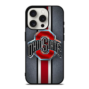 OHIO STATE BUCKEYES METAL LOGO iPhone 15 Pro Case Cover OHIO STATE BUCKEYES METAL LOGO iPhone 15 Pro Case Cover