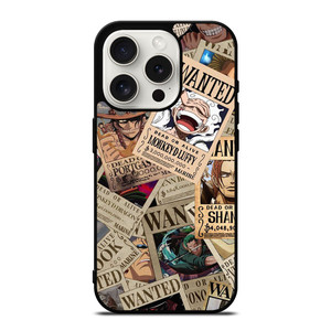 ONE PIECE POSTER WANTED COLLAGE iPhone 15 Pro Case Cover ONE PIECE POSTER WANTED COLLAGE iPhone 15 Pro Case Cover