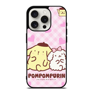 POMPOMPURIN PINK ANIME iPhone 15 Pro Case Cover