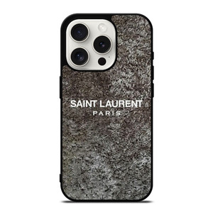 SAINT LAURENT PARIS RASFUR FABRIC iPhone 15 Pro Case Cover SAINT LAURENT PARIS RASFUR FABRIC iPhone 15 Pro Case Cover