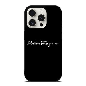 SALVATORE FERRAGAMO LOGO iPhone 15 Pro Case Cover