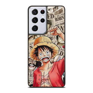 LUFFY WANTED POSTER PATTERN  Samsung Galaxy S21 Ultra Case Cover
