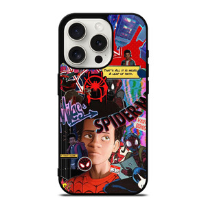 SPIDERMAN MILES MORALES COLLAGE iPhone 15 Pro Case Cover SPIDERMAN MILES MORALES COLLAGE iPhone 15 Pro Case Cover