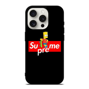 SUPREME BART SIMPSONS SKATER iPhone 15 Pro Case Cover