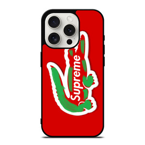 SUPREME X LACOSTE SYMBOL iPhone 15 Pro Case Cover SUPREME X LACOSTE SYMBOL iPhone 15 Pro Case Cover