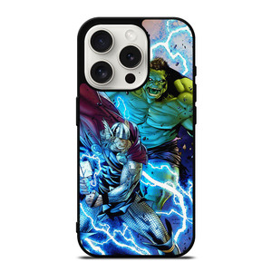 THOR VS HULK MARVEL CARTOON iPhone 15 Pro Case Cover THOR VS HULK MARVEL CARTOON iPhone 15 Pro Case Cover