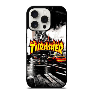 THRASHER SKATEBOARD NEW YORK LOGO iPhone 15 Pro Case Cover