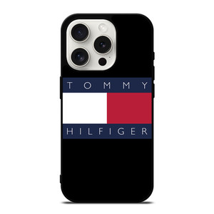 TOMMY HILFIGER BLACK LOGO iPhone 15 Pro Case Cover TOMMY HILFIGER BLACK LOGO iPhone 15 Pro Case Cover