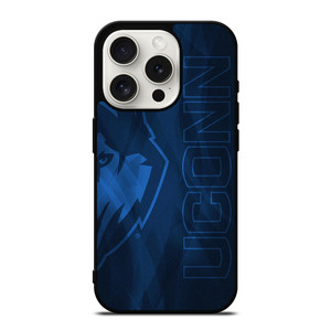 UCONN HUSKIES LOGO BASKETBALL TEAM iPhone 15 Pro Case Cover