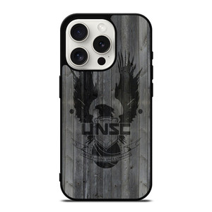 UNITED NATIONS SPACE COMMAND WOOD LOGO iPhone 15 Pro Case Cover UNITED NATIONS SPACE COMMAND WOOD LOGO iPhone 15 Pro Case Cover
