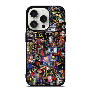 VHS CASSETTE TAPE HORROR MOVIES COLLECTION iPhone 15 Pro Case Cover VHS CASSETTE TAPE HORROR MOVIES COLLECTION iPhone 15 Pro Case Cover