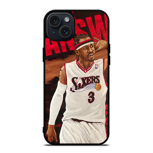 ALLEN IVERSON PHILDELPHIA SIXERS THE ANSWER iPhone 15 Plus Case Cover ALLEN IVERSON PHILDELPHIA SIXERS THE ANSWER iPhone 15 Plus Case Cover