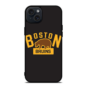 BOSTON BRUINS NHL BEAR SYMBOL iPhone 15 Plus Case Cover BOSTON BRUINS NHL BEAR SYMBOL iPhone 15 Plus Case Cover