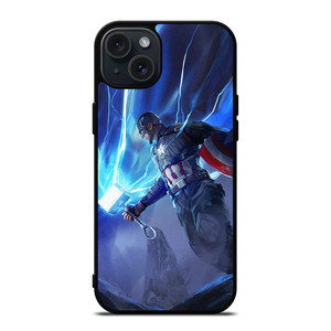 CAPTAIN AMERICA X THOR HAMMER 3 iPhone 15 Plus Case Cover CAPTAIN AMERICA X THOR HAMMER 3 iPhone 15 Plus Case Cover