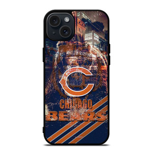 CHICAGO BEARS FOOTBALL RUSTY SYMBOL iPhone 15 Plus Case Cover