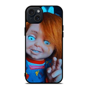 CHUCKY DOLL PEACE FINGER iPhone 15 Plus Case Cover CHUCKY DOLL PEACE FINGER iPhone 15 Plus Case Cover