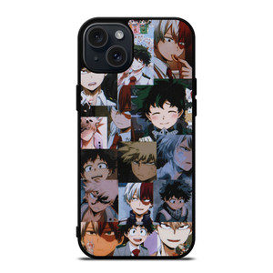 DEKU TODOROKI BAKUGO MY HERO ACADEMIA COLLAGE iPhone 15 Plus Case Cover DEKU TODOROKI BAKUGO MY HERO ACADEMIA COLLAGE iPhone 15 Plus Case Cover