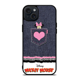 DISNEY MICKEY MOUSE JEANS iPhone 15 Plus Case Cover DISNEY MICKEY MOUSE JEANS iPhone 15 Plus Case Cover