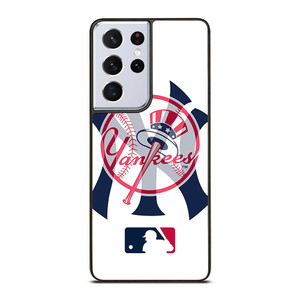 NEW YORK YANKEES LOGO BADGE  Samsung Galaxy S21 Ultra Case Cover NEW YORK YANKEES LOGO BADGE  Samsung Galaxy S21 Ultra Case Cover