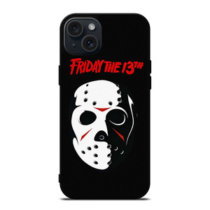 FRIDAY 13 JASON VOORHEES MASK iPhone 15 Plus Case Cover FRIDAY 13 JASON VOORHEES MASK iPhone 15 Plus Case Cover