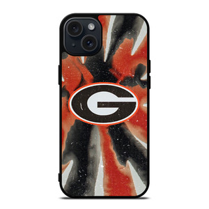 GEORGIA BULLDOGS PSYCHEDELIC LOGO iPhone 15 Plus Case Cover