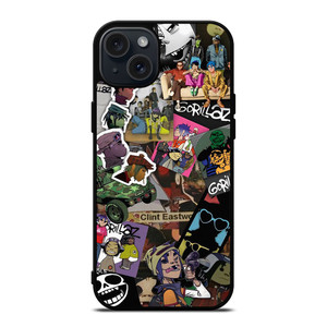 GORILLAZ BAND COLLAGE iPhone 15 Plus Case Cover GORILLAZ BAND COLLAGE iPhone 15 Plus Case Cover
