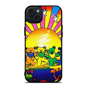 GRATEFUL DEAD DANCING BEARS ART iPhone 15 Plus Case Cover