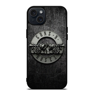 GUNS N ROSES METAL LOGO iPhone 15 Plus Case Cover