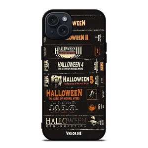 HALLOWEEN HORROR MOVIES COLLECTION iPhone 15 Plus Case Cover