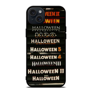 HALLOWEEN MOVIE BLU RAY COLLECTION iPhone 15 Plus Case Cover HALLOWEEN MOVIE BLU RAY COLLECTION iPhone 15 Plus Case Cover