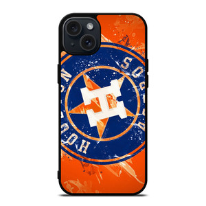 HOUSTON ASTROS BASEBALL BRUSHED SYMBOL iPhone 15 Plus Case Cover HOUSTON ASTROS BASEBALL BRUSHED SYMBOL iPhone 15 Plus Case Cover