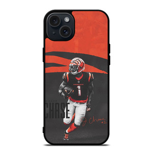 JAMARR CHASE CINCINNATI BENGALS NFL iPhone 15 Plus Case Cover JAMARR CHASE CINCINNATI BENGALS NFL iPhone 15 Plus Case Cover