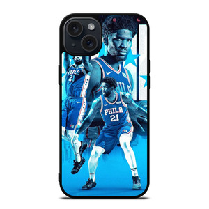 JOEL EMBIID PHILADELPHIA SIXERS ART iPhone 15 Plus Case Cover