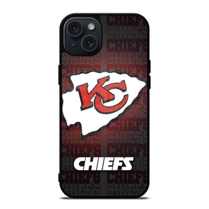 KANSAS CITY CHIEFS METAL iPhone 15 Plus Case Cover