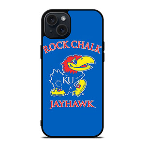 KANSAS JAYHAWKS ROCK CHALK iPhone 15 Plus Case Cover KANSAS JAYHAWKS ROCK CHALK iPhone 15 Plus Case Cover