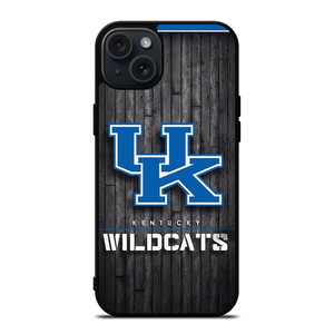 KENTUCKY WILDCATS WOOD LOGO iPhone 15 Plus Case Cover