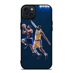LEBRON JAMES STEPHEN CURRY BASKETBALL iPhone 15 Plus Case Cover
