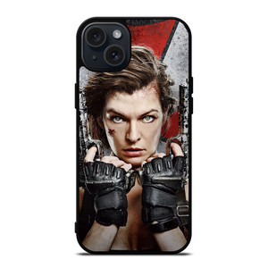 MILLA JOVOVICH RESIDENT EVIL MOVIES iPhone 15 Plus Case Cover MILLA JOVOVICH RESIDENT EVIL MOVIES iPhone 15 Plus Case Cover