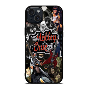 MOTLEY CRUE BAND COLLAGE iPhone 15 Plus Case Cover MOTLEY CRUE BAND COLLAGE iPhone 15 Plus Case Cover