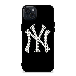 NEW YORK YANKEES NY LOGO PATTERN iPhone 15 Plus Case Cover NEW YORK YANKEES NY LOGO PATTERN iPhone 15 Plus Case Cover