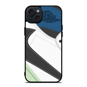 NIKE AIR JORDAN 1 HIGH BLUE iPhone 15 Plus Case Cover NIKE AIR JORDAN 1 HIGH BLUE iPhone 15 Plus Case Cover