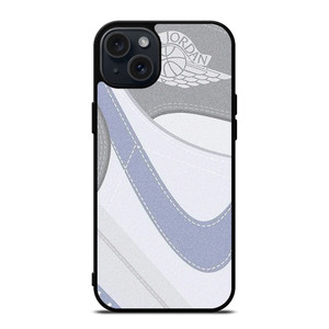 NIKE AIR JORDAN 1 HIGH GREY iPhone 15 Plus Case Cover NIKE AIR JORDAN 1 HIGH GREY iPhone 15 Plus Case Cover