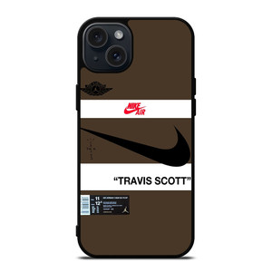 NIKE AIR JORDAN TRAVIS SCOTT BROWN iPhone 15 Plus Case Cover NIKE AIR JORDAN TRAVIS SCOTT BROWN iPhone 15 Plus Case Cover